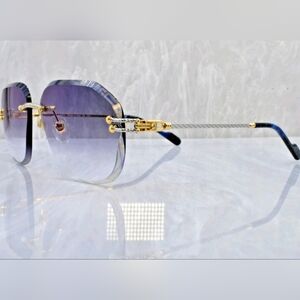 Authentic New Artifact Rope Line Sunglasses Model 504/1 smoke cartier Gradient